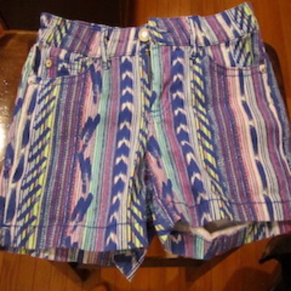 Denim Multicolored Fun Shorts!